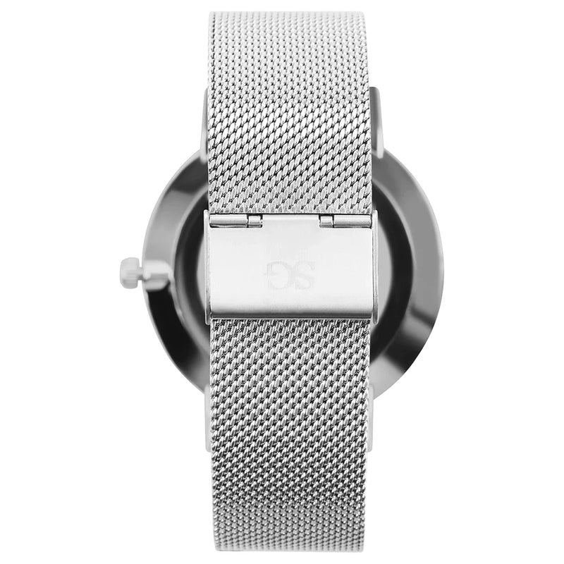 Relógio prata Saint Germain Silver Harlem Silver 32mm watch