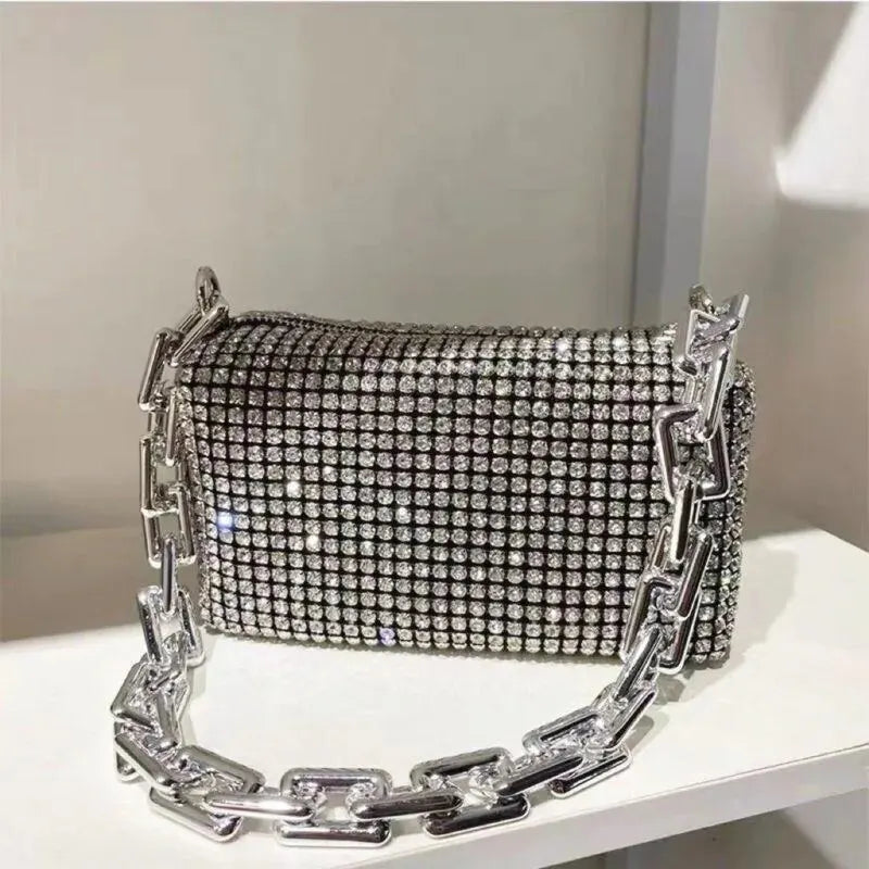 Bolsa de balde de strass Allover