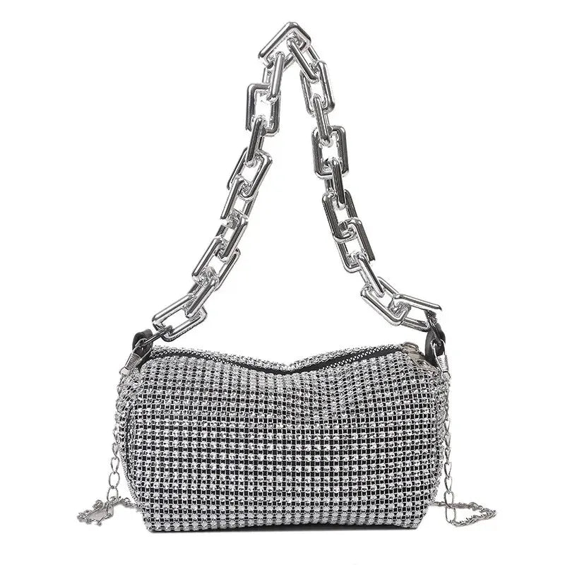 Bolsa de balde de strass Allover