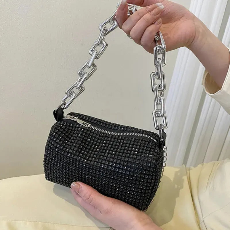 Bolsa de balde de strass Allover