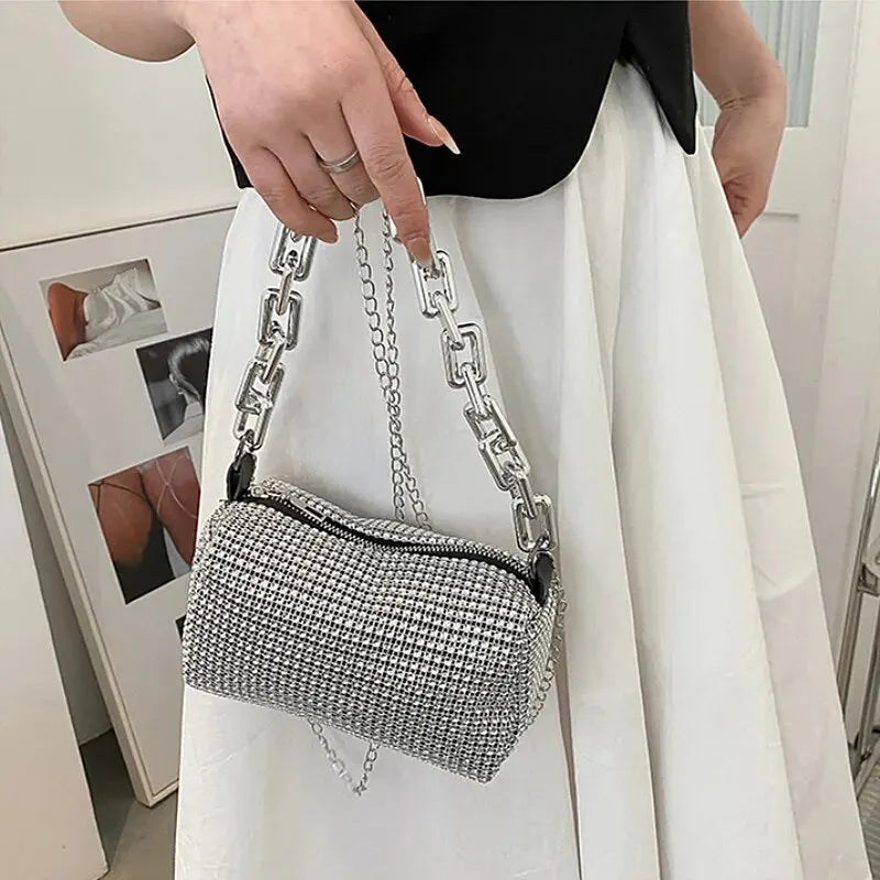 Bolsa de balde de strass Allover